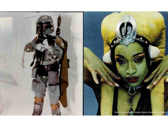 STAR WARS SAGA, 1977-1983, color photographs, Harrison Ford, Carrie Fisher