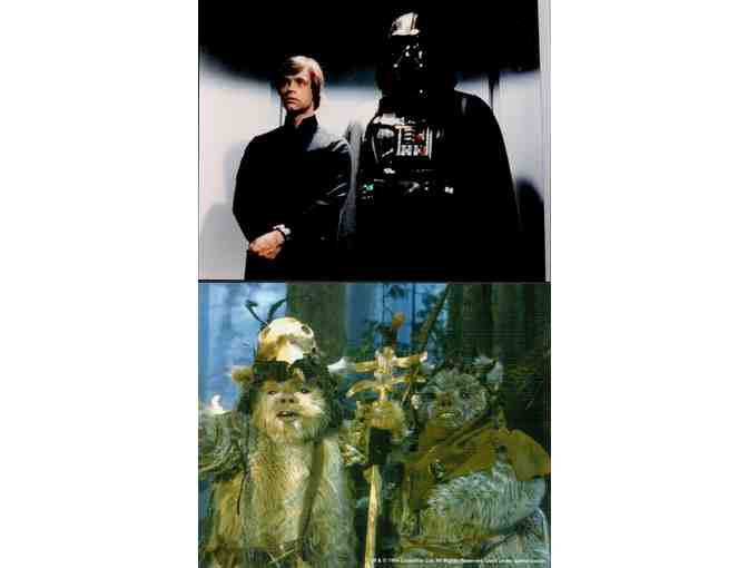 STAR WARS SAGA, 1977-1983, color photographs, Harrison Ford, Carrie Fisher