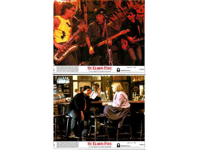 ST. ELMOS FIRE, 1985, cards and stills, Rob Lowe, Demi Moore