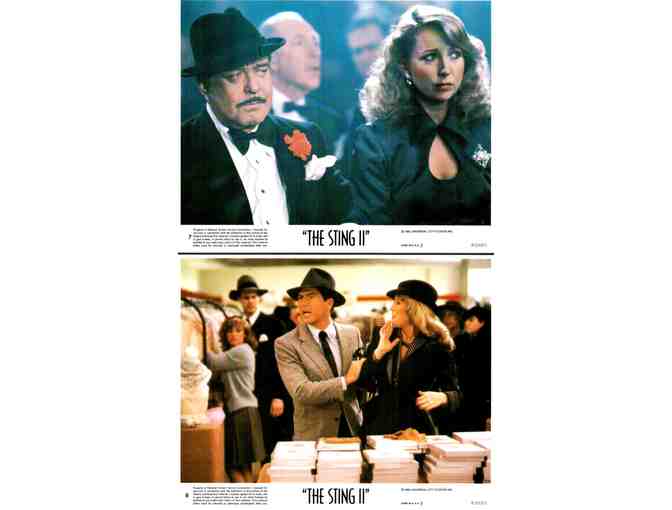 STING II, 1983, mini lobby cards, Jackie Gleason, Mac Davis