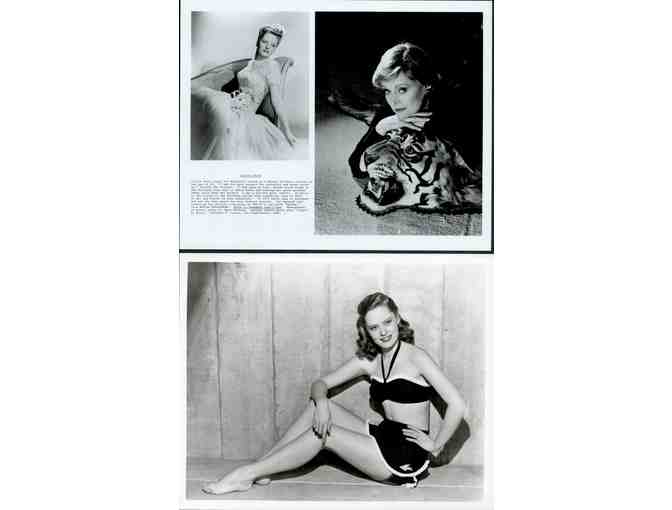 Alexis Smith, group of classic celebrity portraits, stills or photos
