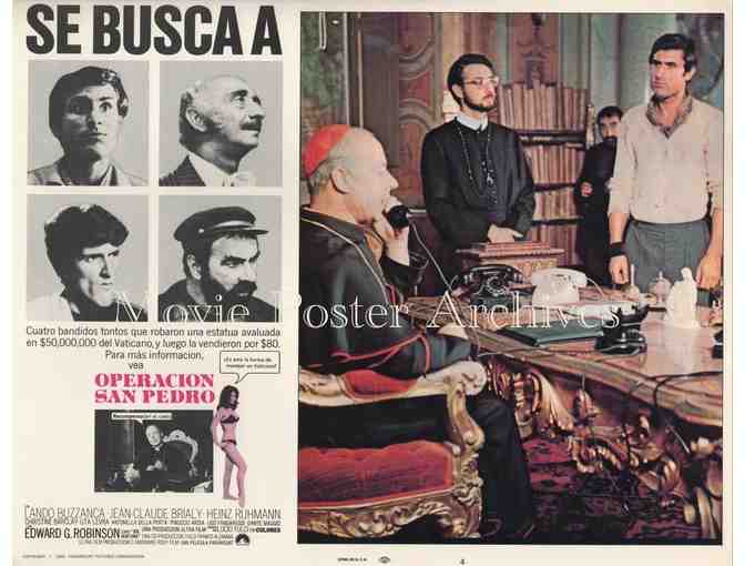 OPERATION ST. PETERS, 1967, Spanish lobby cards, Jean-Claude Brialy