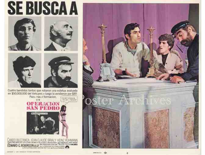 OPERATION ST. PETERS, 1967, Spanish lobby cards, Jean-Claude Brialy