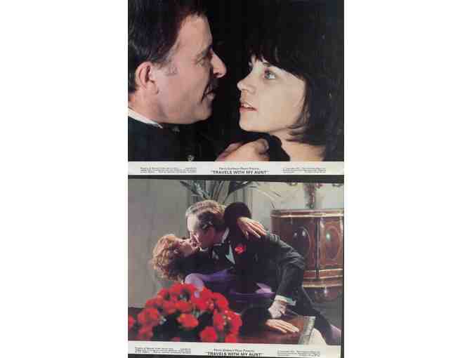 TRAVELS WITH MY AUNT, 1972, mini lobby cards, Maggie Smith, Lou Gossett Jr.