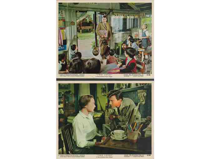 TWO LOVES, 1961, mini lobby cards, Shirley MacLaine, Laurence Harvey