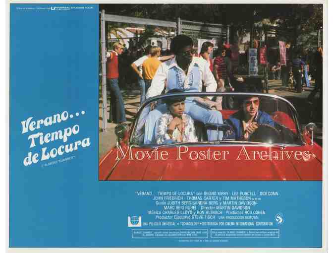 ALMOST SUMMER, 1978, lobby card set, Bruno Kirby, Tim Matheson