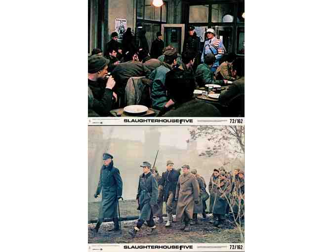 SLAUGHTERHOUSE FIVE, 1972, cards and stills, Ron Leibman, Valerie Perrine