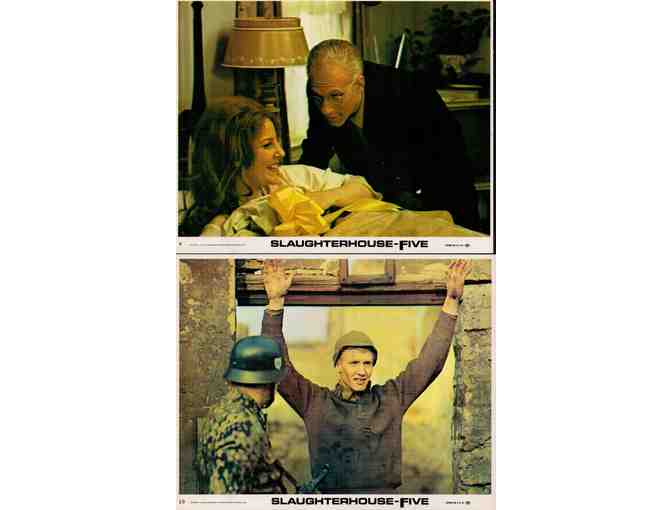 SLAUGHTERHOUSE FIVE, 1972, cards and stills, Ron Leibman, Valerie Perrine