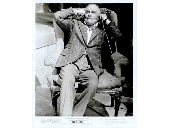 SLEUTH, 1972, cards and stills, Laurence Olivier, Michael Caine
