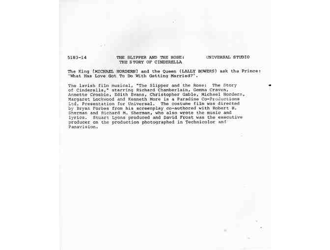 SLIPPER AND THE ROSE, 1976, movie stills, Richard Chamberlain, Gemma Craven