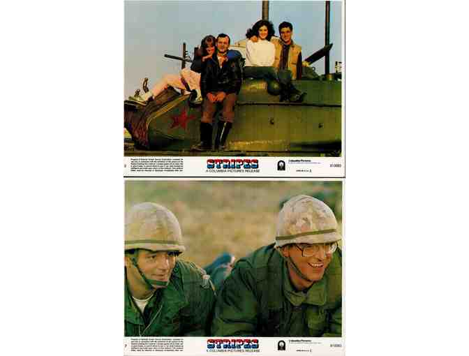 STRIPES, 1981, cards and stills, Bill Murray, John Candy