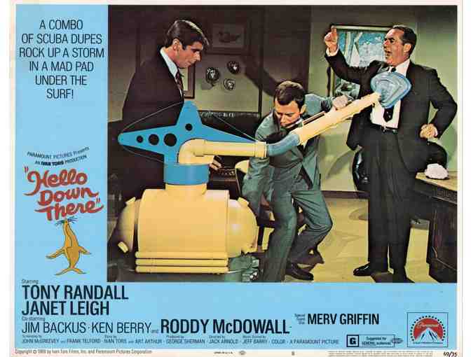 HELLO DOWN THERE, 1969, lobby cards, Tony Randall, Janet Leigh
