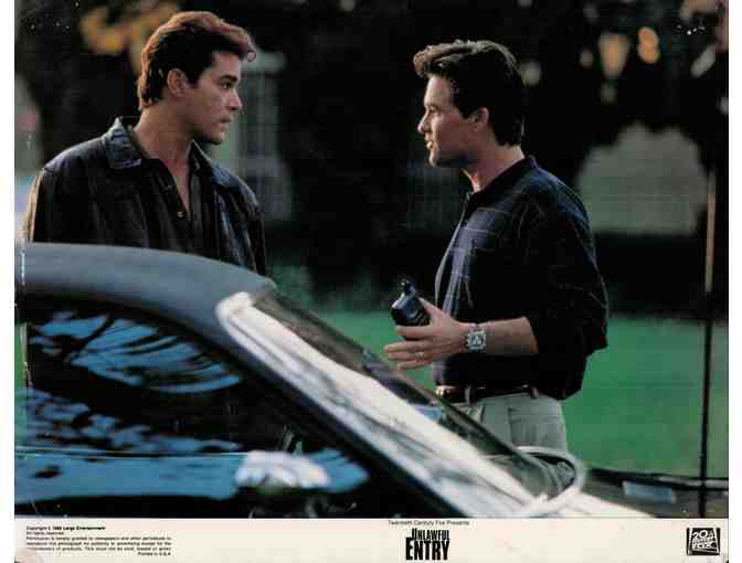 UNLAWFUL ENTRY, 1992, lobby cards, Kurt Russell, Madeleine Stowe