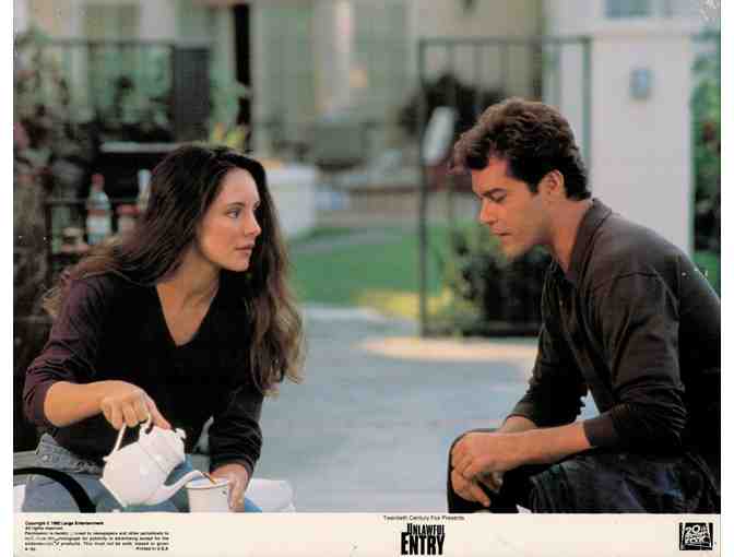 UNLAWFUL ENTRY, 1992, lobby cards, Kurt Russell, Madeleine Stowe
