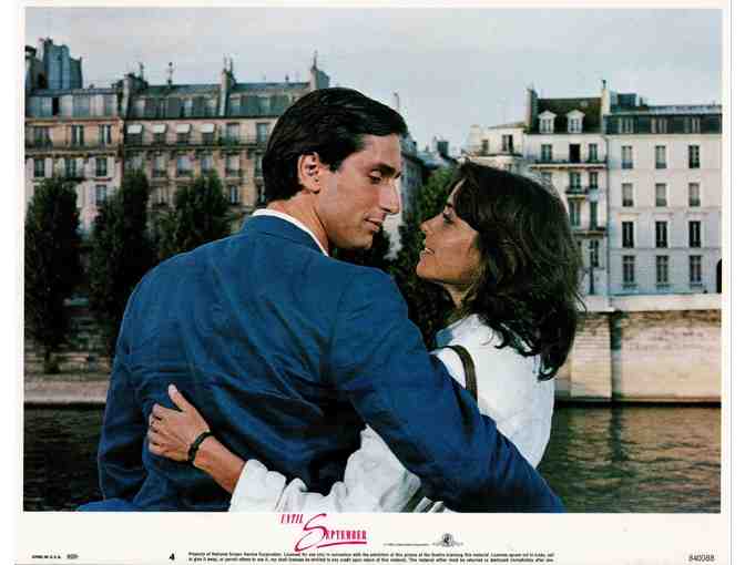 UNTIL SEPTEMBER, 1984, lobby cards, Karen Allen, Christopher Cazenove