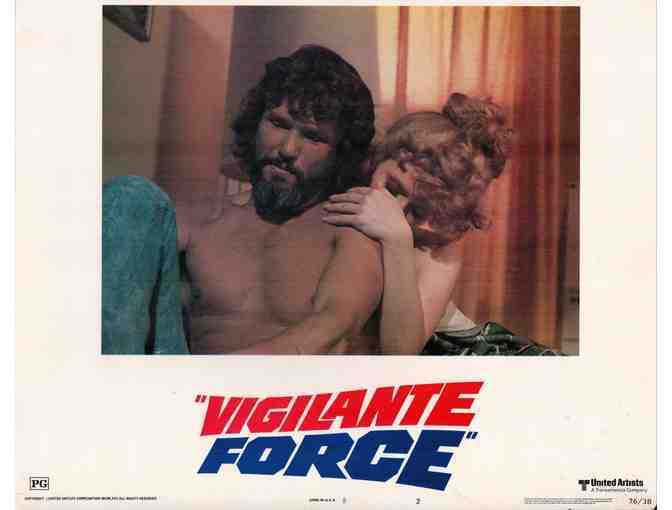VIGILANTE FORCE, 1976, lobby cards, Kris Kristofferson, Victoria Principal