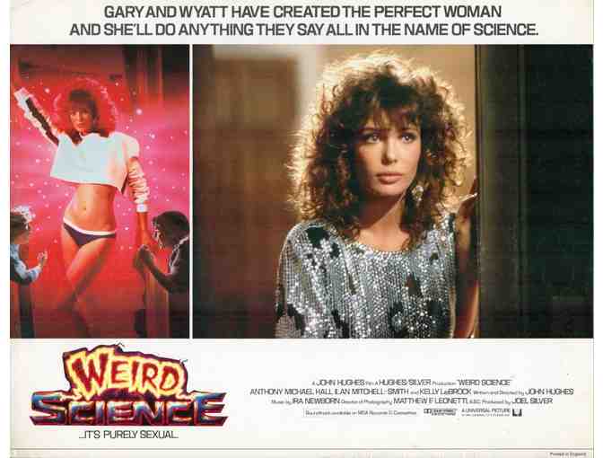 WEIRD SCIENCE, 1985, British lobby cards, Anthony Michael Hall, Kelly LeBrock