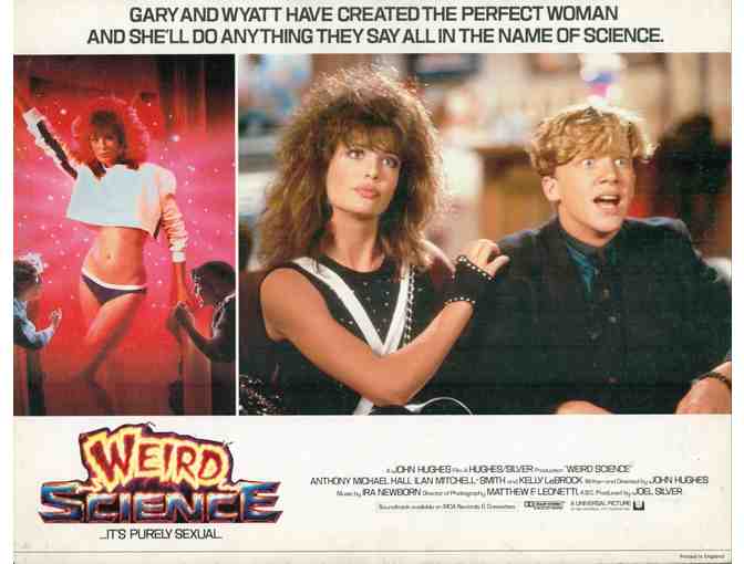 WEIRD SCIENCE, 1985, British lobby cards, Anthony Michael Hall, Kelly LeBrock