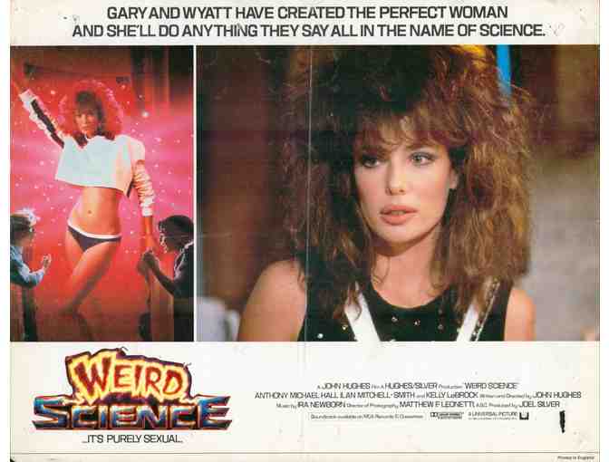 WEIRD SCIENCE, 1985, British lobby cards, Anthony Michael Hall, Kelly LeBrock