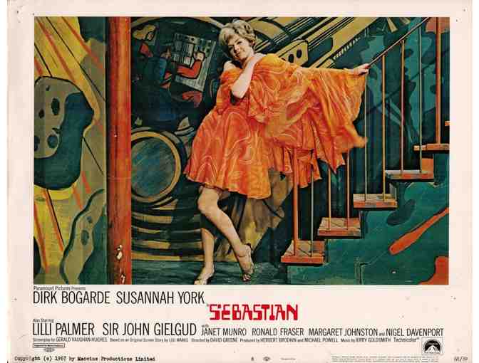 SEBASTIAN, 1968, lobby cards, Dirk Bogarde, Susannah York