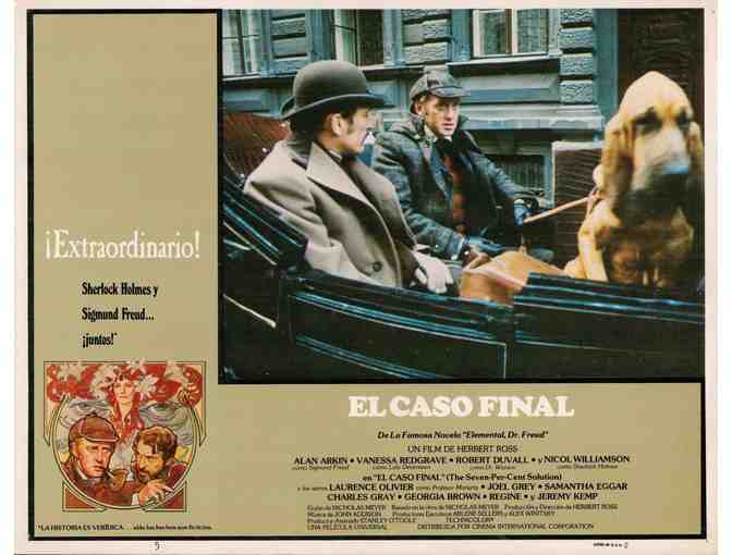 SEVEN PERCENT SOLUTION, 1976, lobby cards, Alan Arkin, Robert Duvall