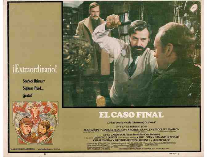 SEVEN PERCENT SOLUTION, 1976, lobby cards, Alan Arkin, Robert Duvall