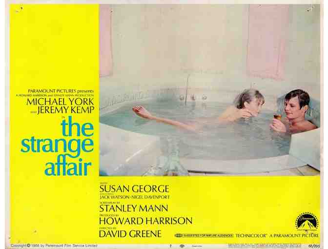 STRANGE AFFAIR, 1968, lobby cards, Michael York, Susan George