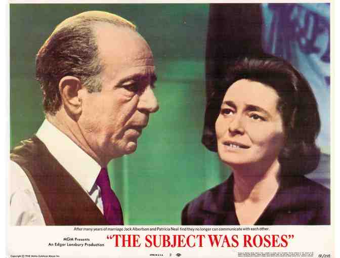 SUBJECT WAS ROSES, 1968, lobby cards, Martin Sheen, Patricia Neal