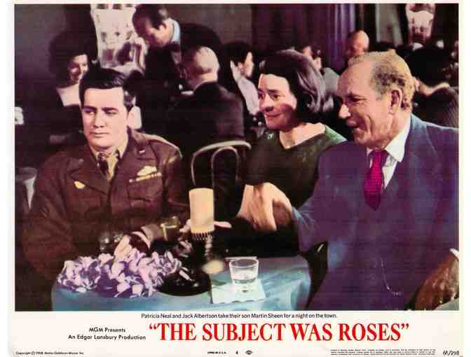 SUBJECT WAS ROSES, 1968, lobby cards, Martin Sheen, Patricia Neal