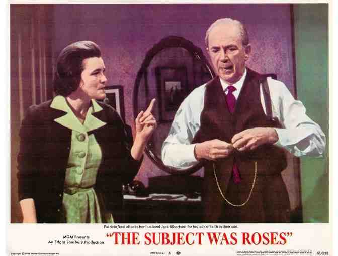 SUBJECT WAS ROSES, 1968, lobby cards, Martin Sheen, Patricia Neal