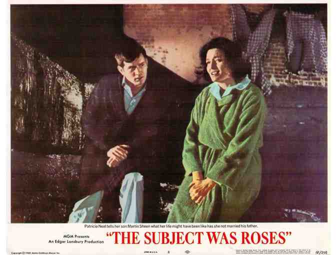 SUBJECT WAS ROSES, 1968, lobby cards, Martin Sheen, Patricia Neal