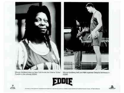 EDDIE, 1996, movie stills, Whoopi Goldberg, Donald Trump, Frank Langella