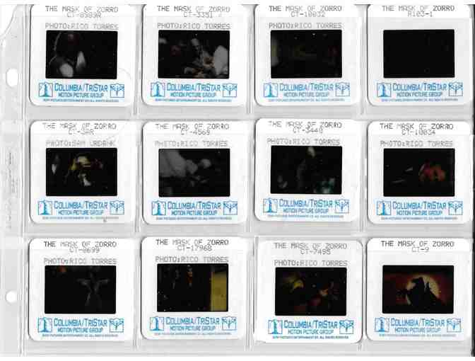 MASK OF ZORRO, 1998, color slides, Antonio Banderas