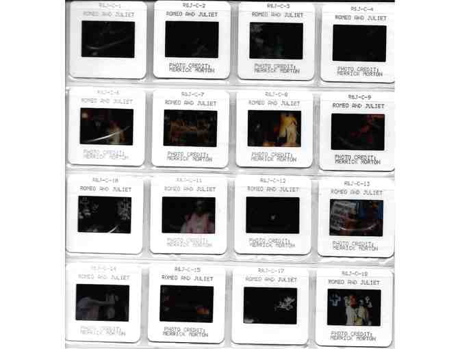 ROMEO AND JULIET, 1996, color slides, Leonardo DiCaprio, Claire Danes