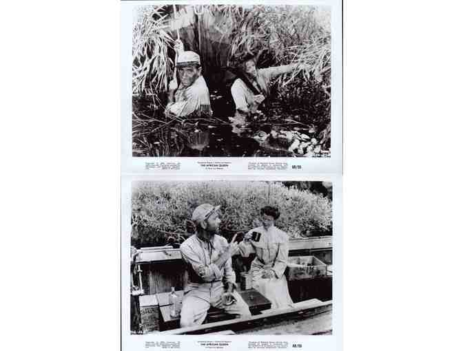 AFRICAN QUEEN, 1952, movie stills, Humphrey Bogart, Katharine Hepburn