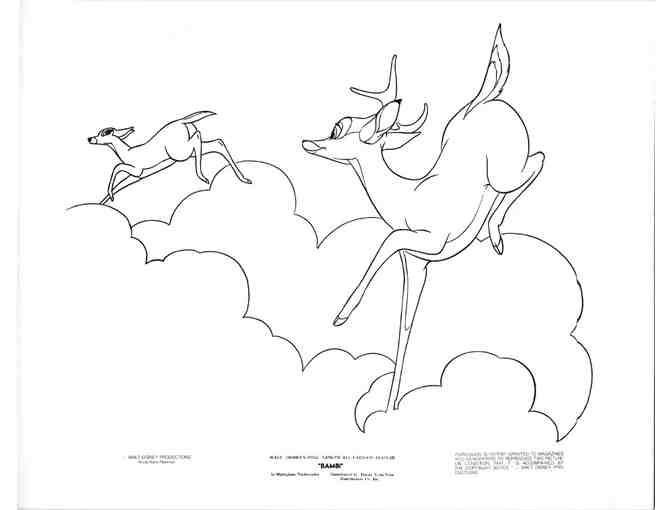 BAMBI, 1942, movie stills, COLLECTORS LOT, Walt Disney animated feature
