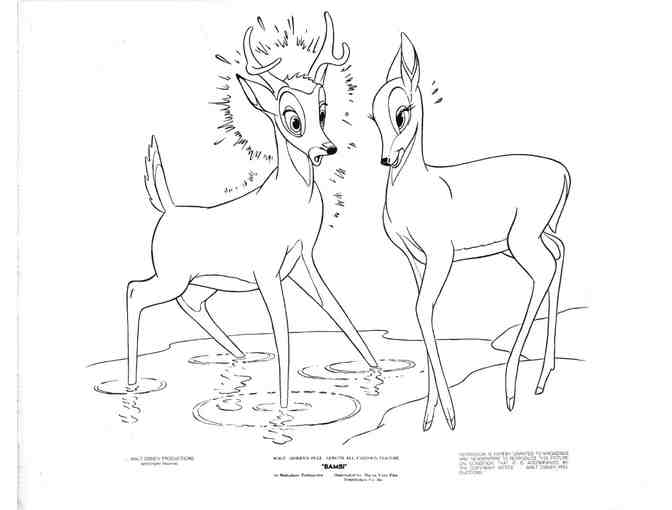 BAMBI, 1942, movie stills, COLLECTORS LOT, Walt Disney animated feature