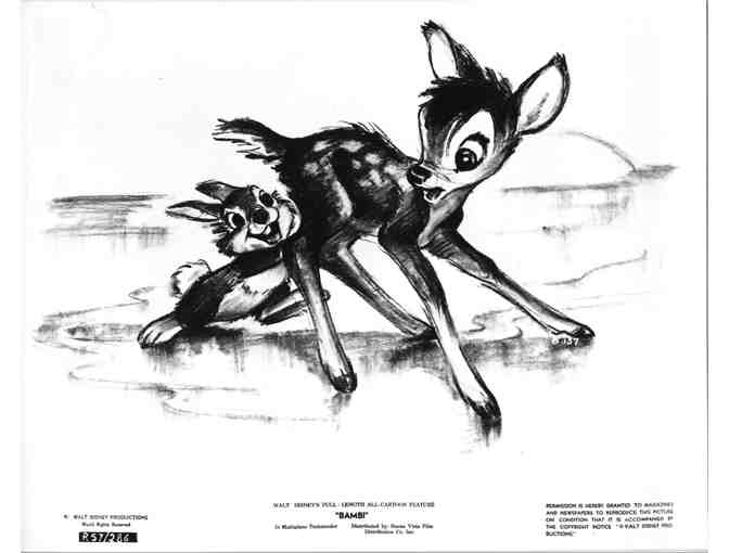BAMBI, 1942, movie stills, COLLECTORS LOT, Walt Disney animated feature