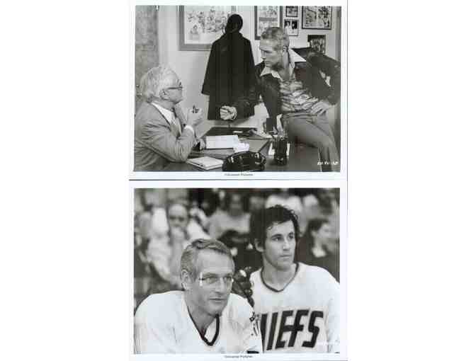SLAP SHOT, 1977, cards and stills, Paul Newman, Michael Ontkean