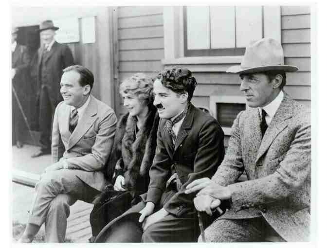 CHARLIE CHAPLIN, group of classic celebrity portraits, stills or photos