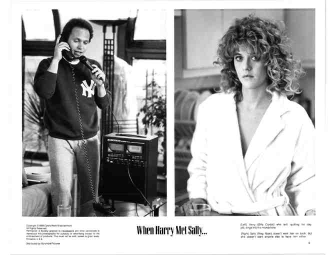 WHEN HARRY MET SALLY, 1989, movie stills, Billy Crystal, Meg Ryan