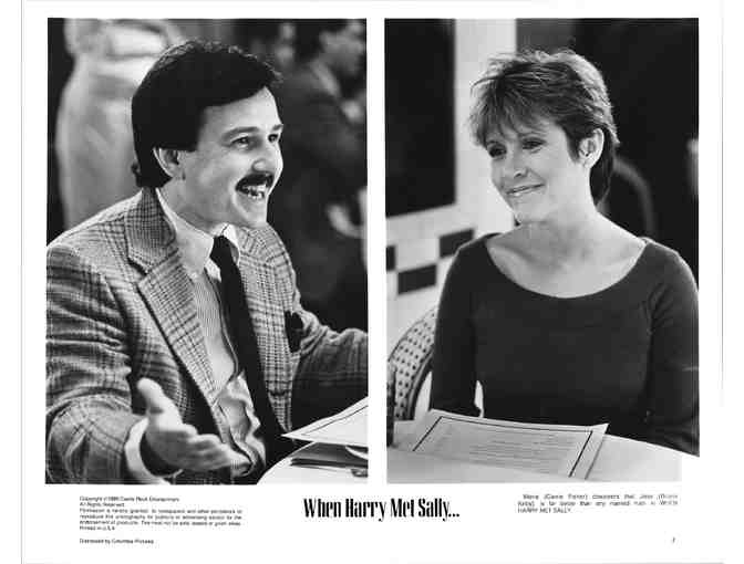 WHEN HARRY MET SALLY, 1989, movie stills, Billy Crystal, Meg Ryan