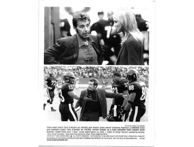 ANY GIVEN SUNDAY, 1999, cards and stills, Al Pacino, Jim Brown