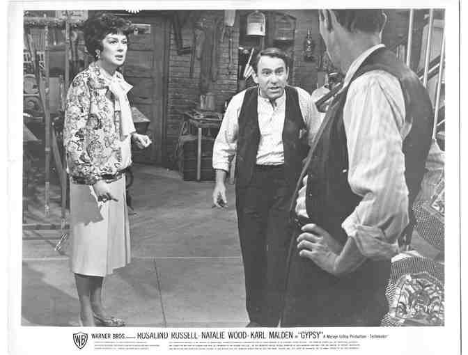 GYPSY, 1962, card and stills, Rosalind Russell, Natalie Wood