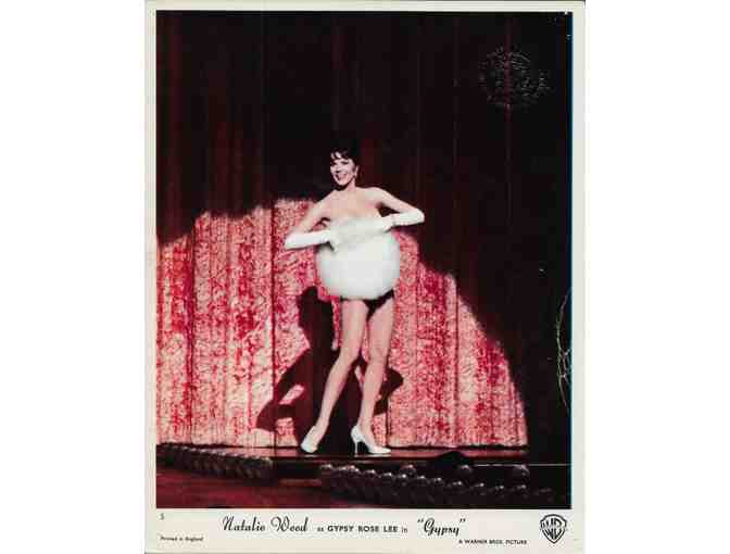 GYPSY, 1962, card and stills, Rosalind Russell, Natalie Wood