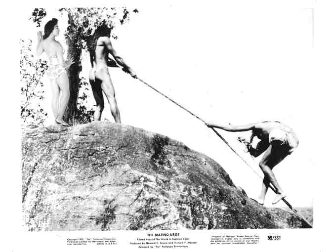 MATING URGE, 1959, movie stills, courtship documentary