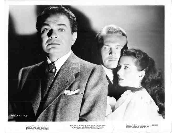 NIGHT HAS A THOUSAND EYES, 1948, movie stills, Edward G. Robinson