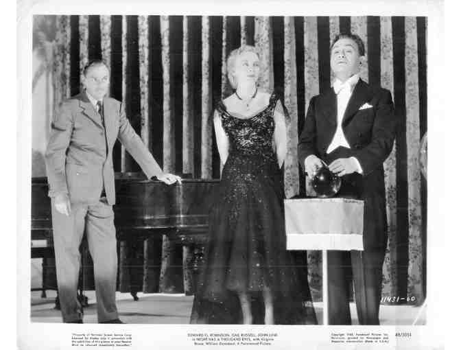 NIGHT HAS A THOUSAND EYES, 1948, movie stills, Edward G. Robinson