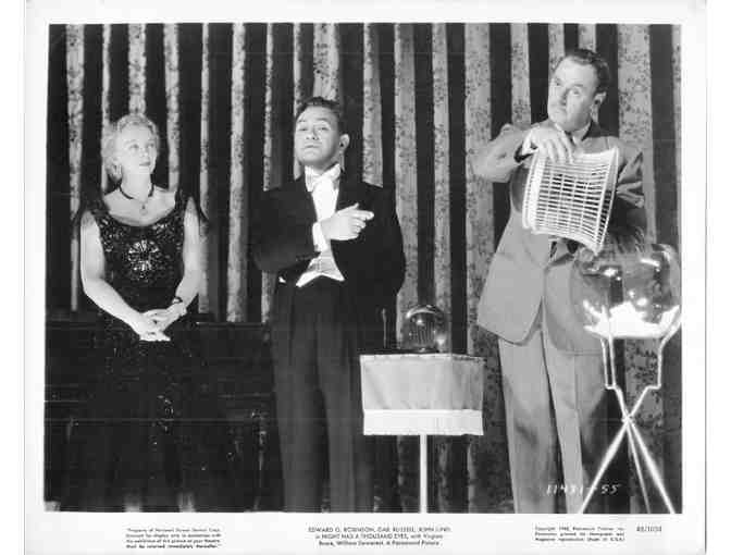 NIGHT HAS A THOUSAND EYES, 1948, movie stills, Edward G. Robinson