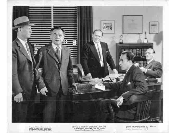 NIGHT HAS A THOUSAND EYES, 1948, movie stills, Edward G. Robinson